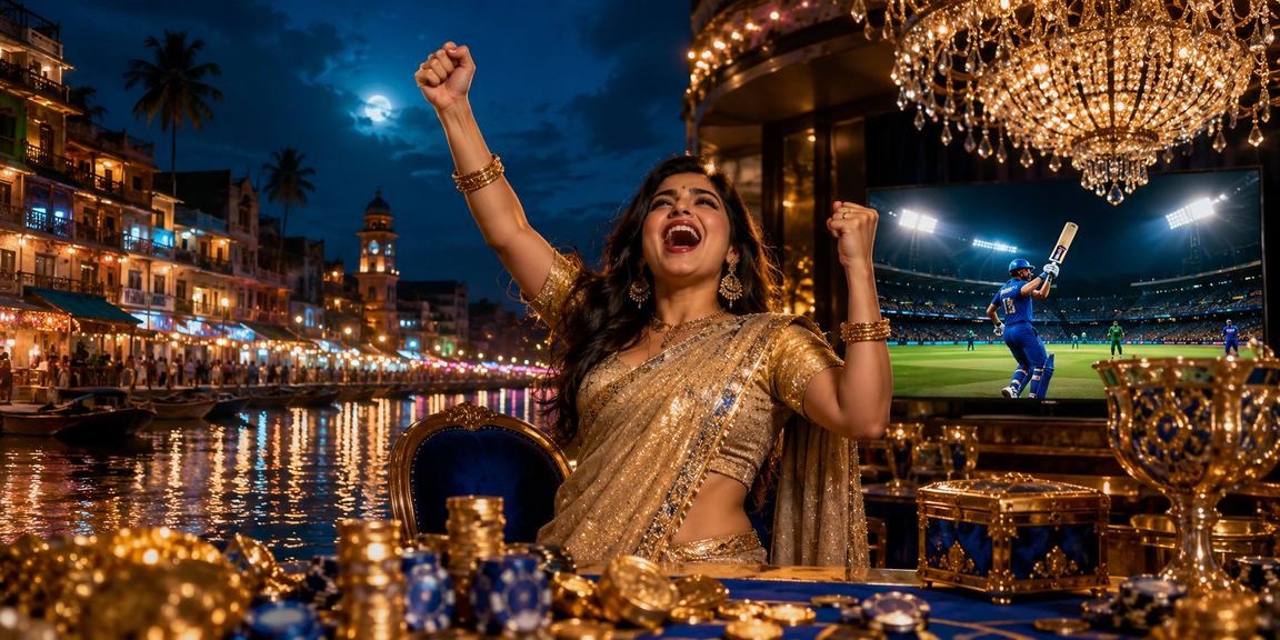 নারায়ণগঞ্জে শাড়িতে ক্রিকেট অডস দেখছেন এক দর্শক